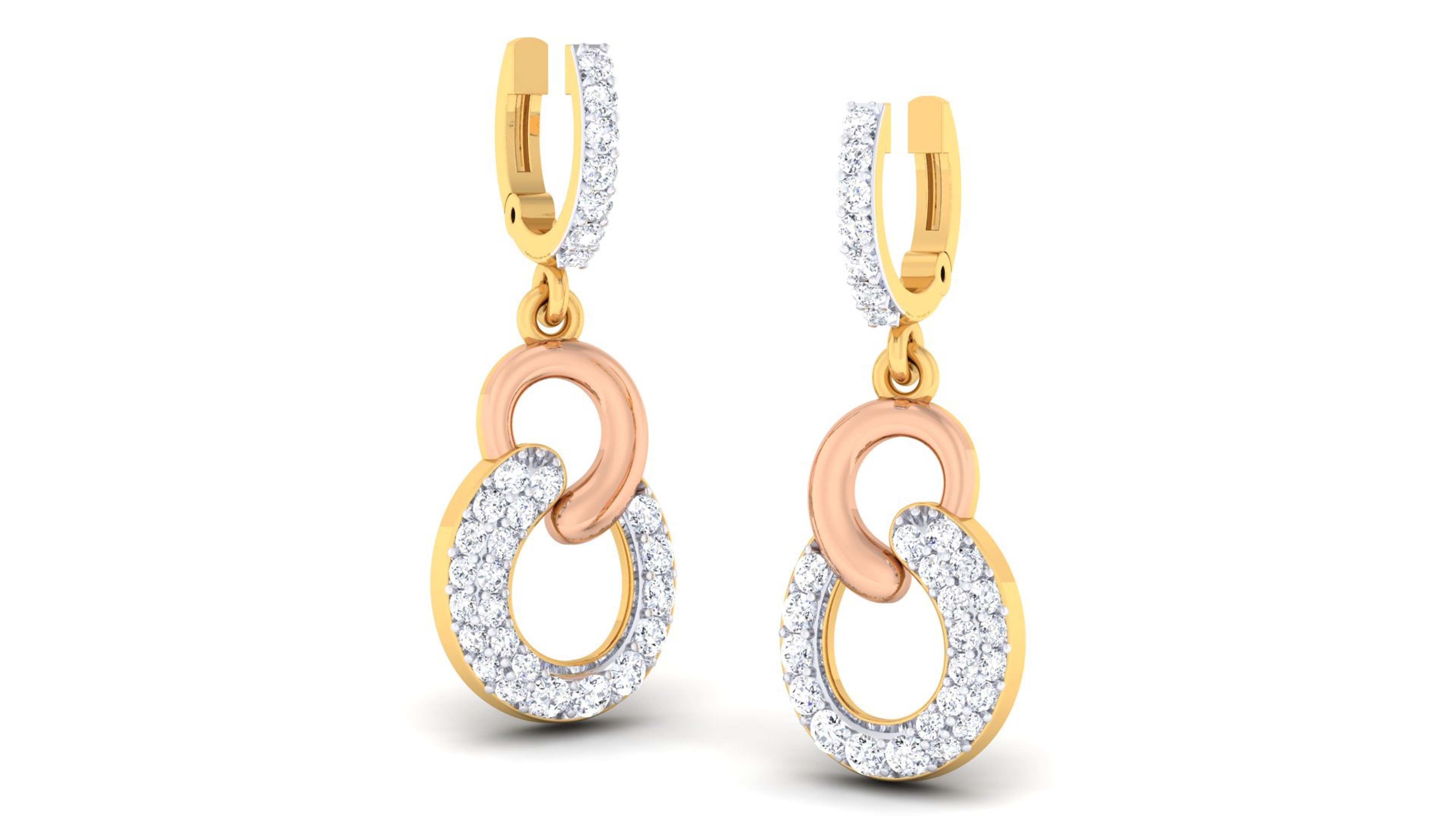 Women pendant-earrings set 3dm mgx render detail 3D print model 3D print model_4