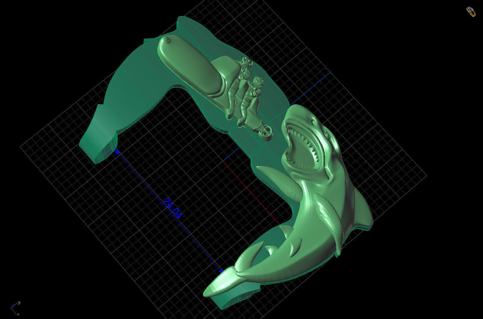 submarine and torpedoes 3D print model_10