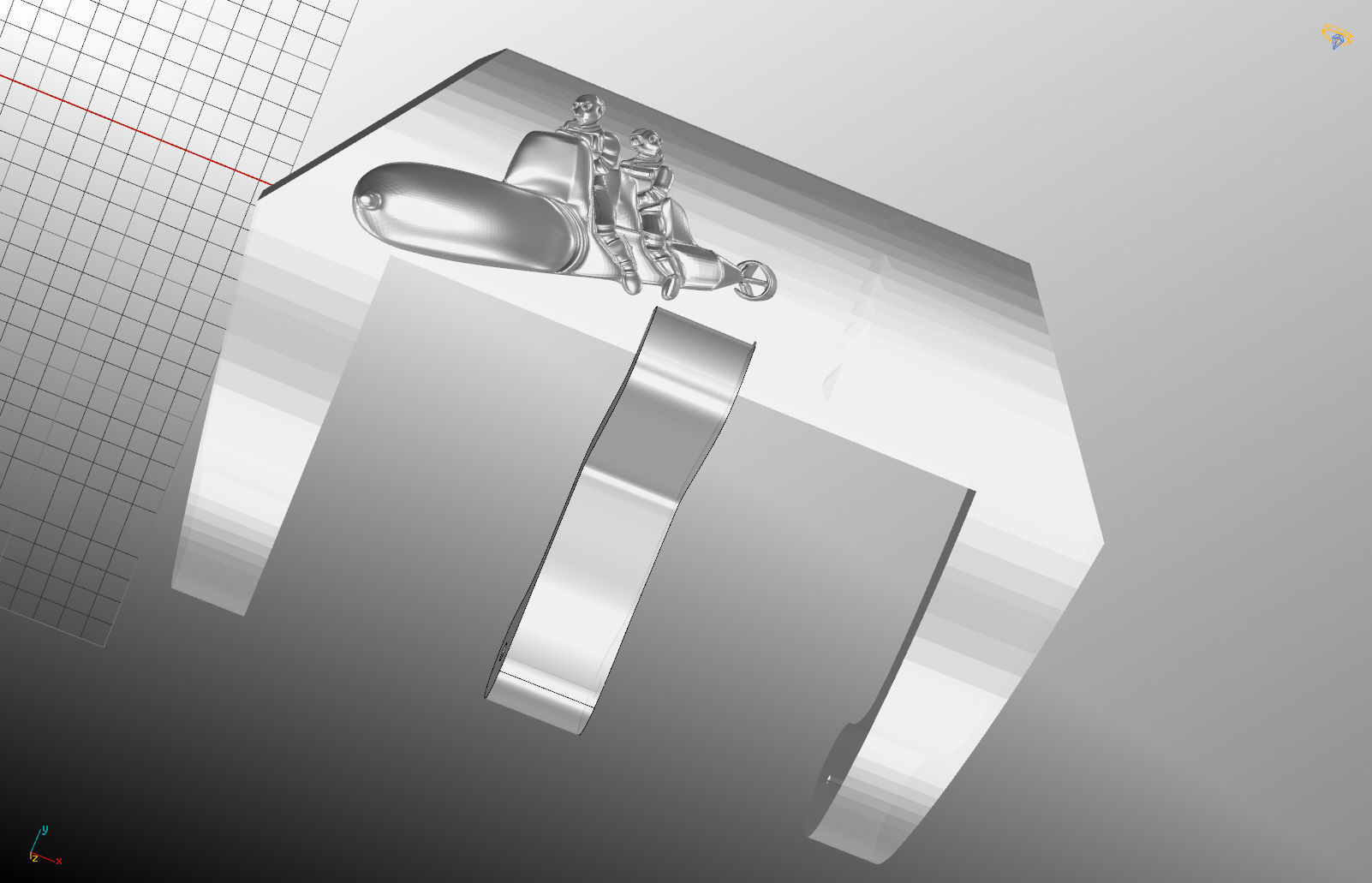 submarine and torpedoes 3D print model_0