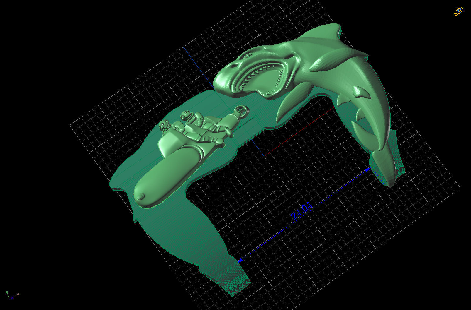 submarine and torpedoes 3D print model_13