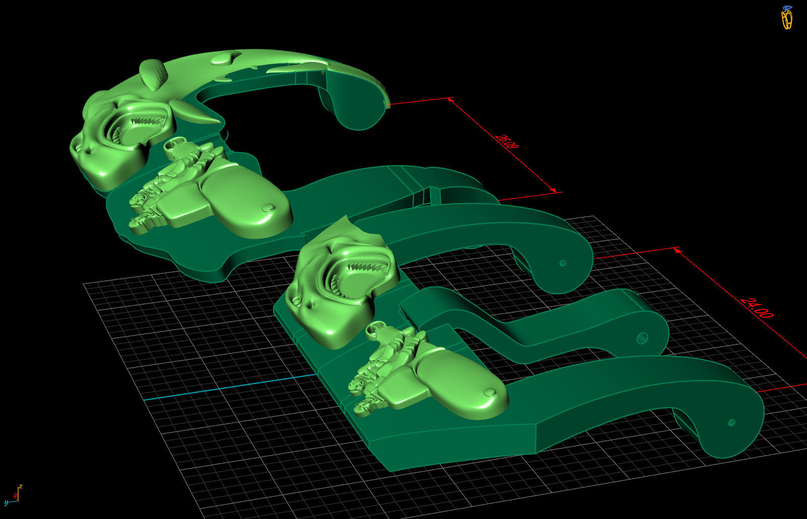 submarine and torpedoes 3D print model_19