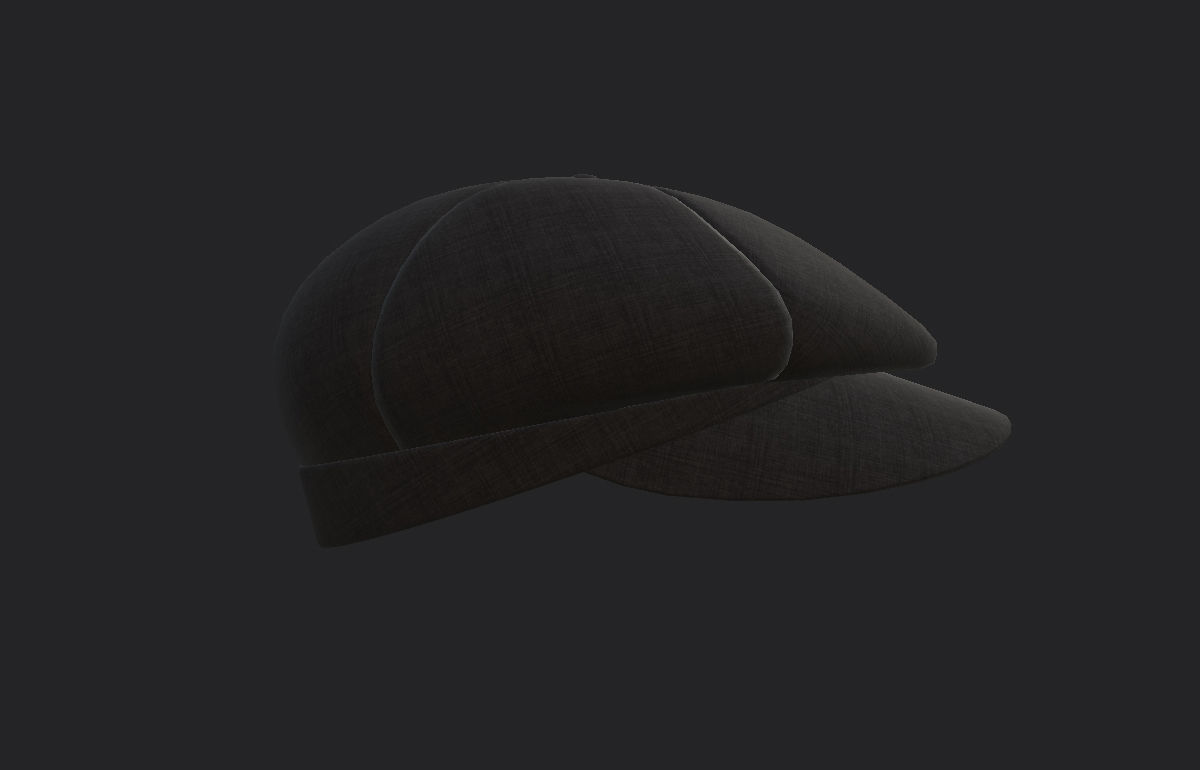 Gatsby Cap 3D model_11