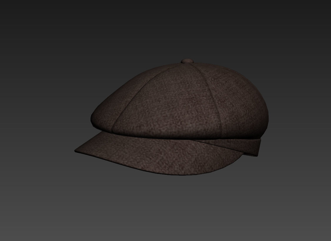 Gatsby Cap 3D model_1