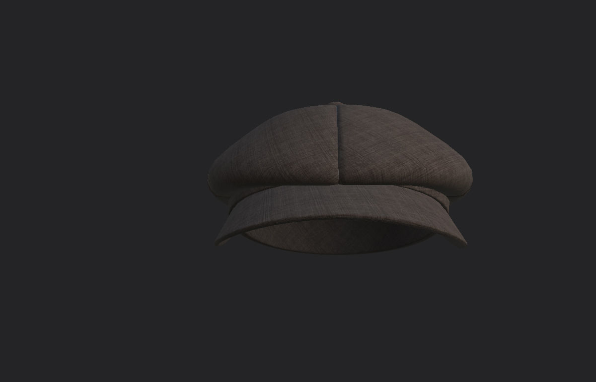 Gatsby Cap 3D model_9