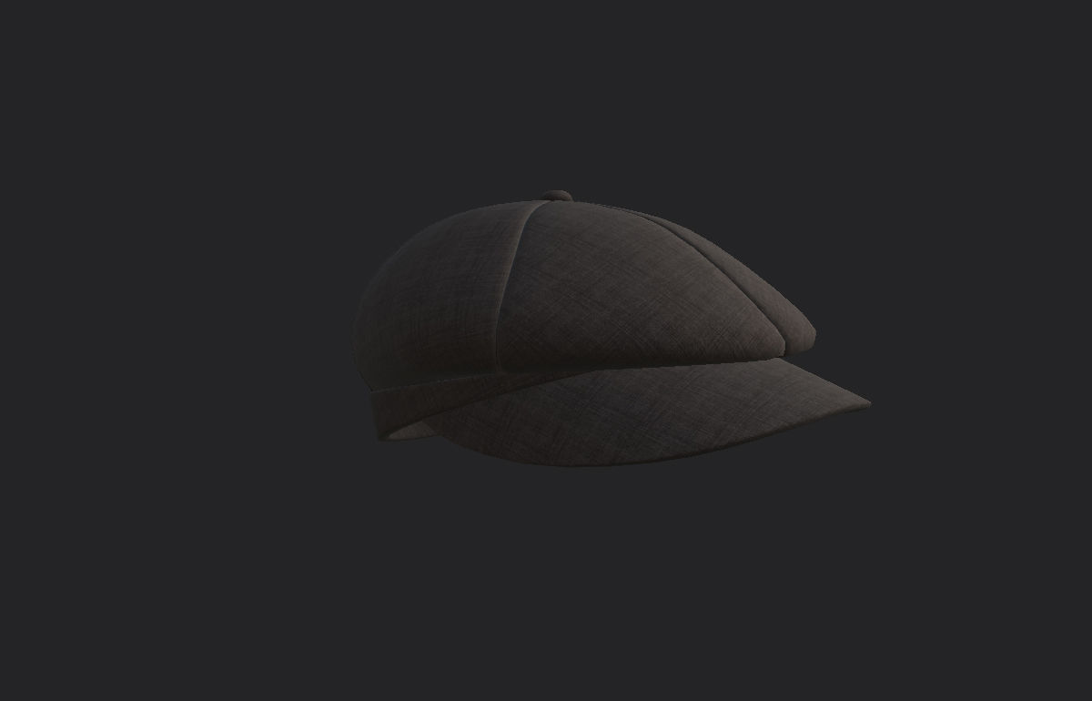 Gatsby Cap 3D model_10