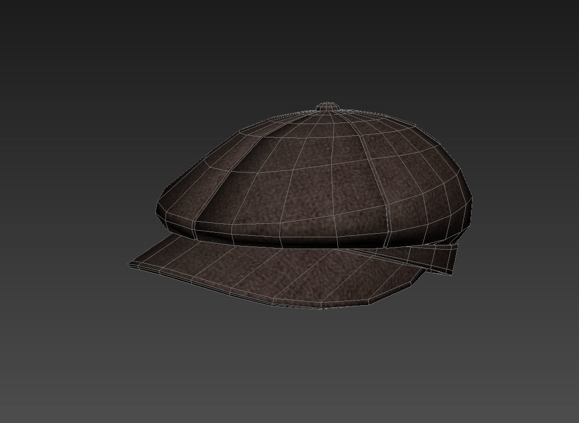 Gatsby Cap 3D model_2