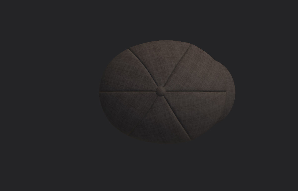 Gatsby Cap 3D model_13