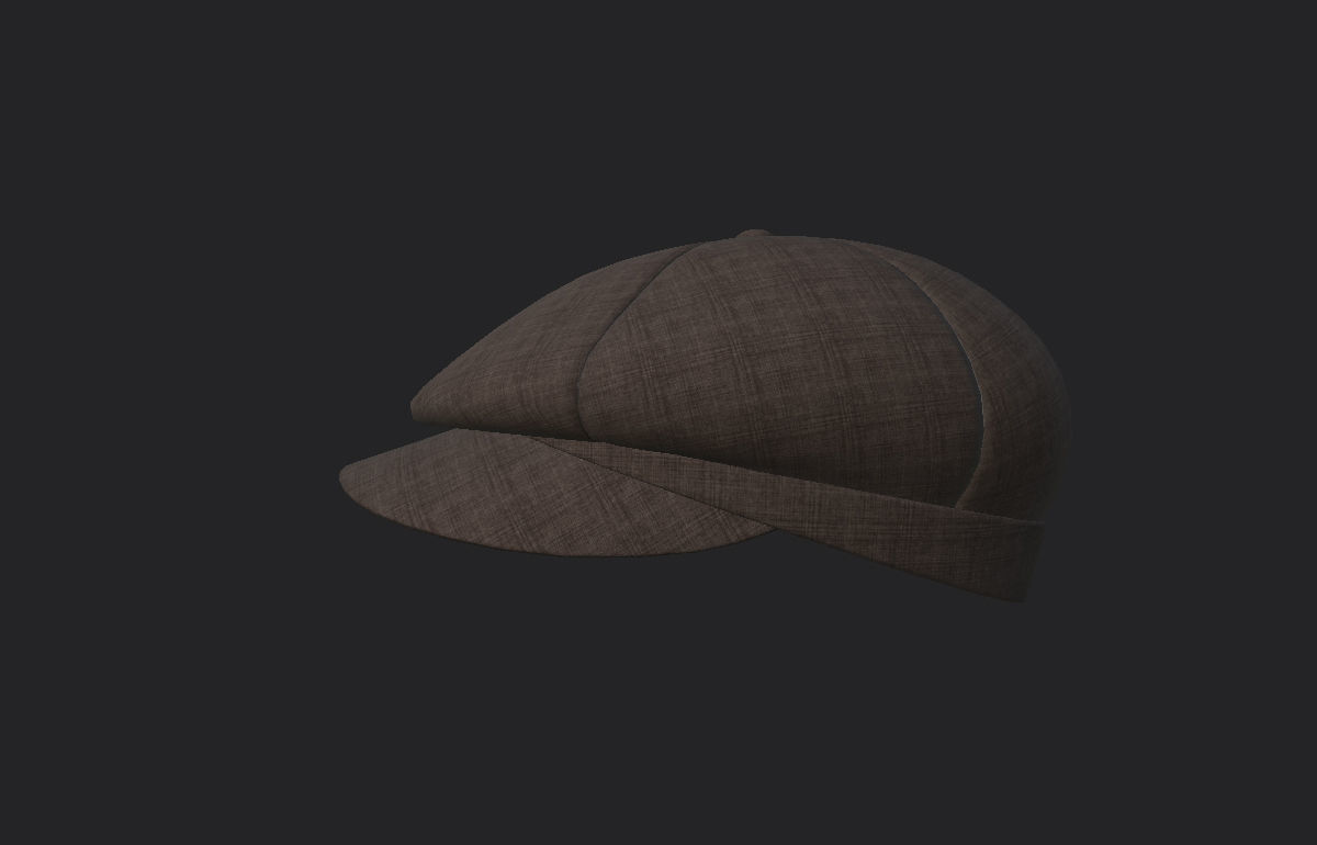 Gatsby Cap 3D model_8