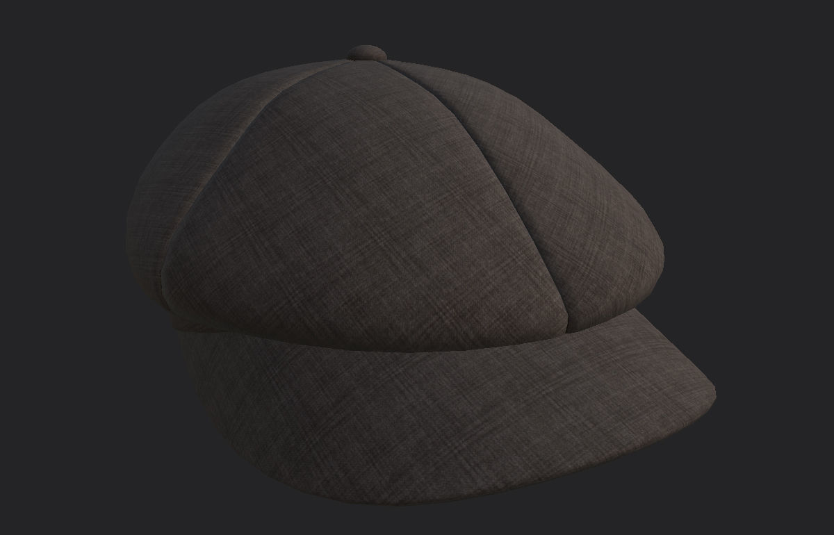 Gatsby Cap 3D model_16