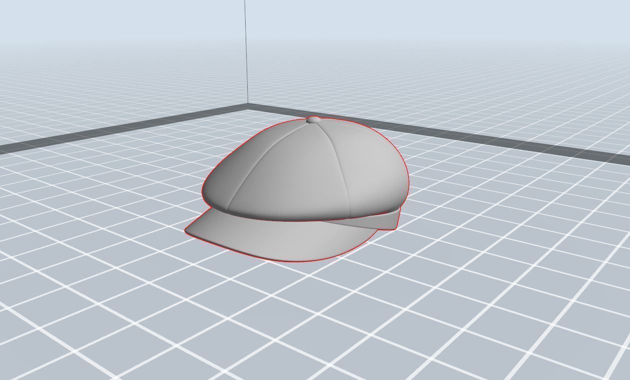 Gatsby Cap 3D model_17