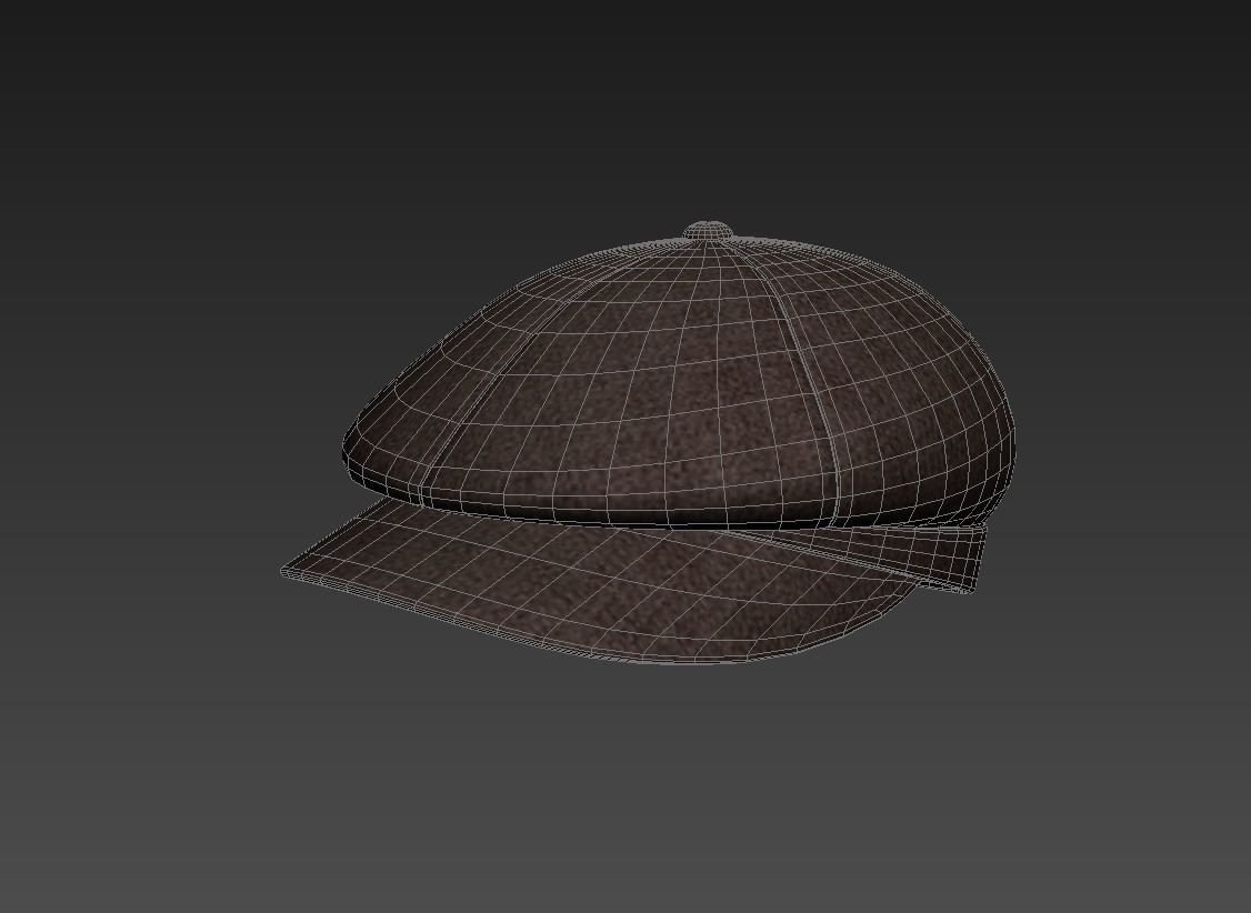 Gatsby Cap 3D model_3