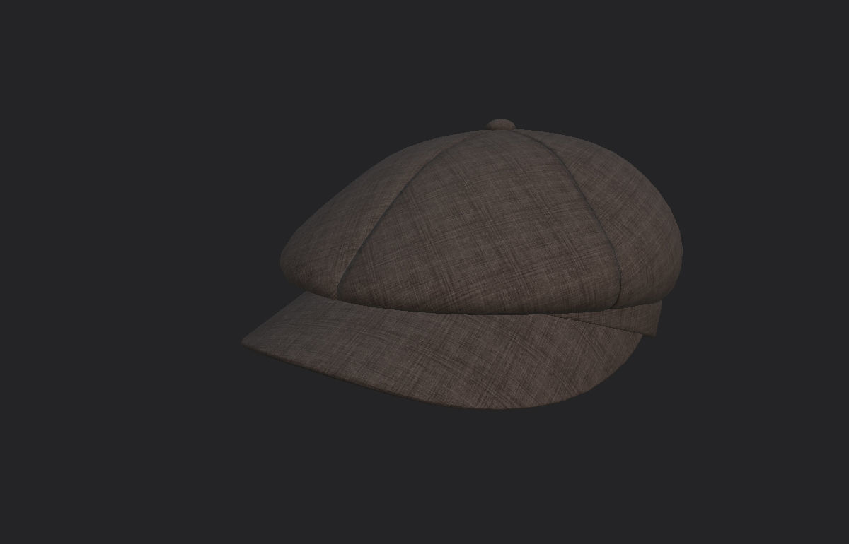 Gatsby Cap 3D model_5