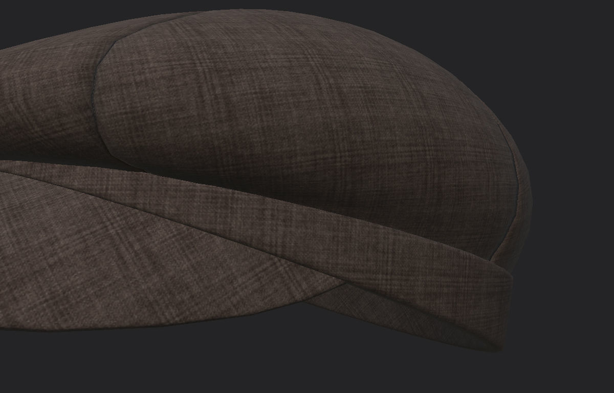 Gatsby Cap 3D model_15