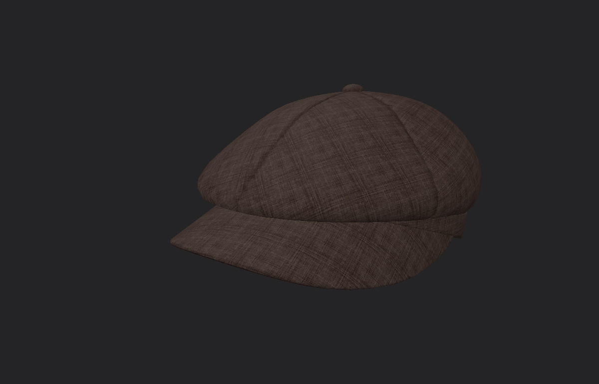 Gatsby Cap 3D model_6