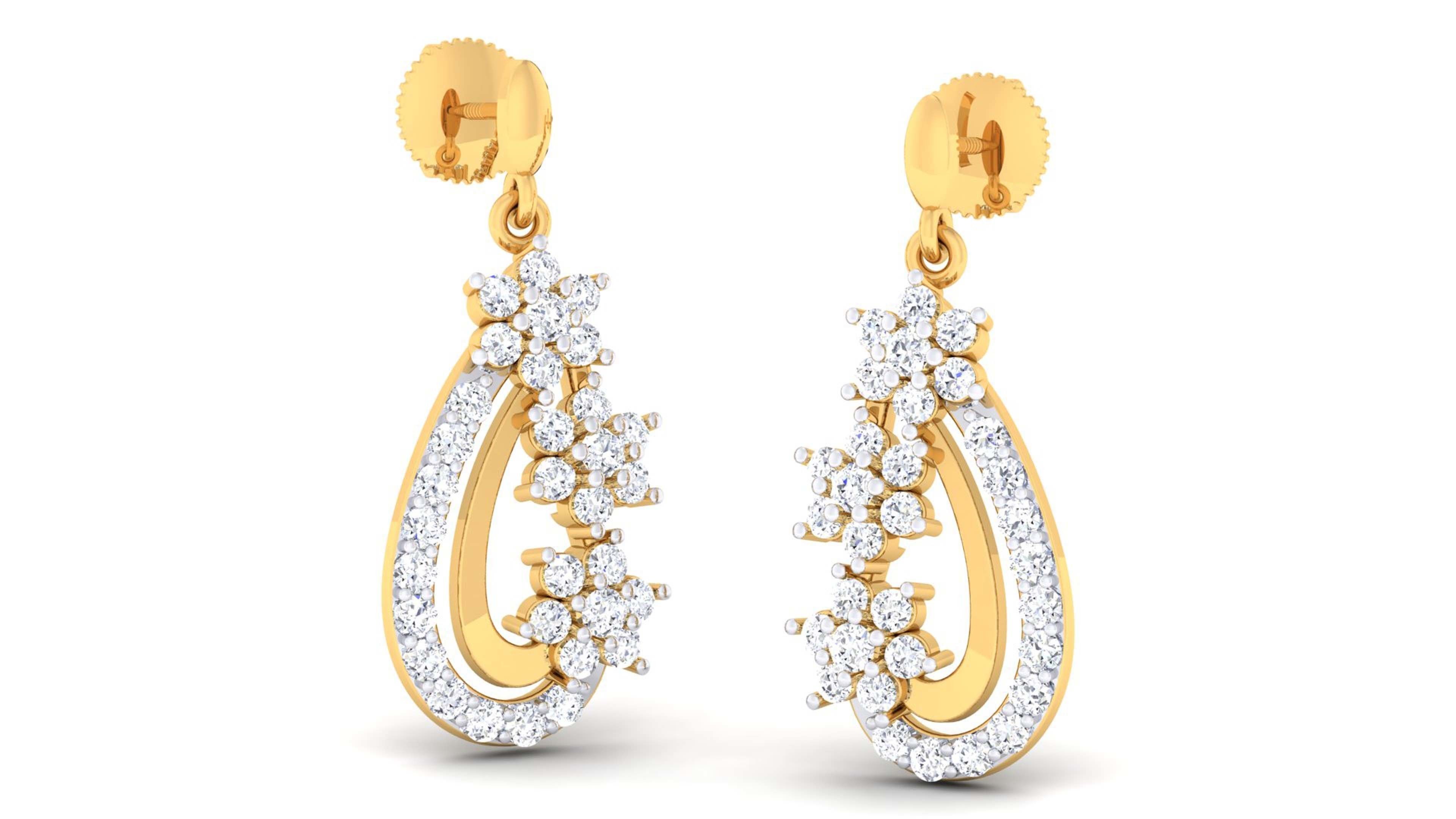 Women pendant-earrings set 3dm mgx render detail 3D print model 3D print model_2