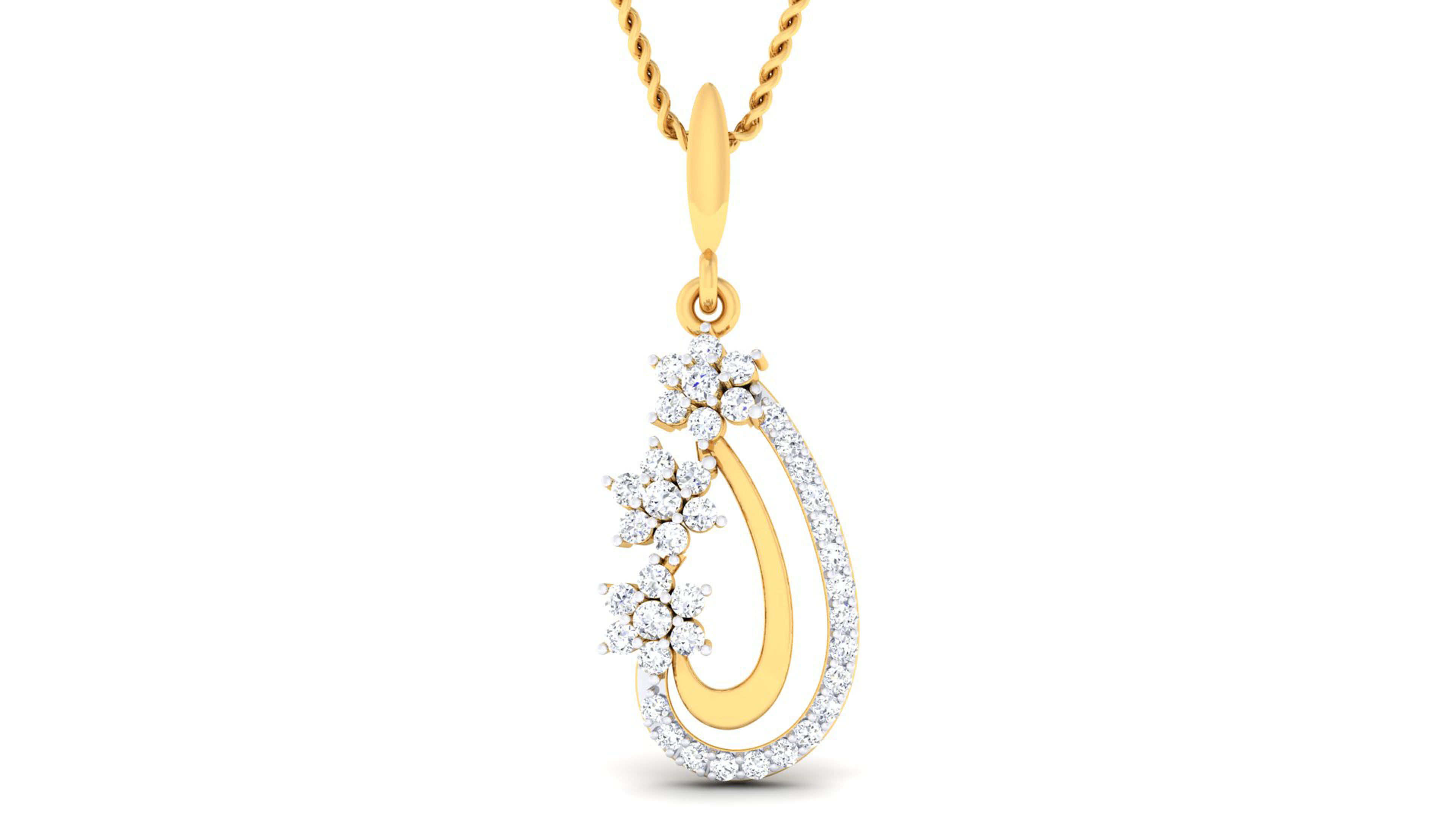 Women pendant-earrings set 3dm mgx render detail 3D print model 3D print model_8