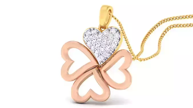 Women pendant-earrings set 3dm mgx render detail 3D print model