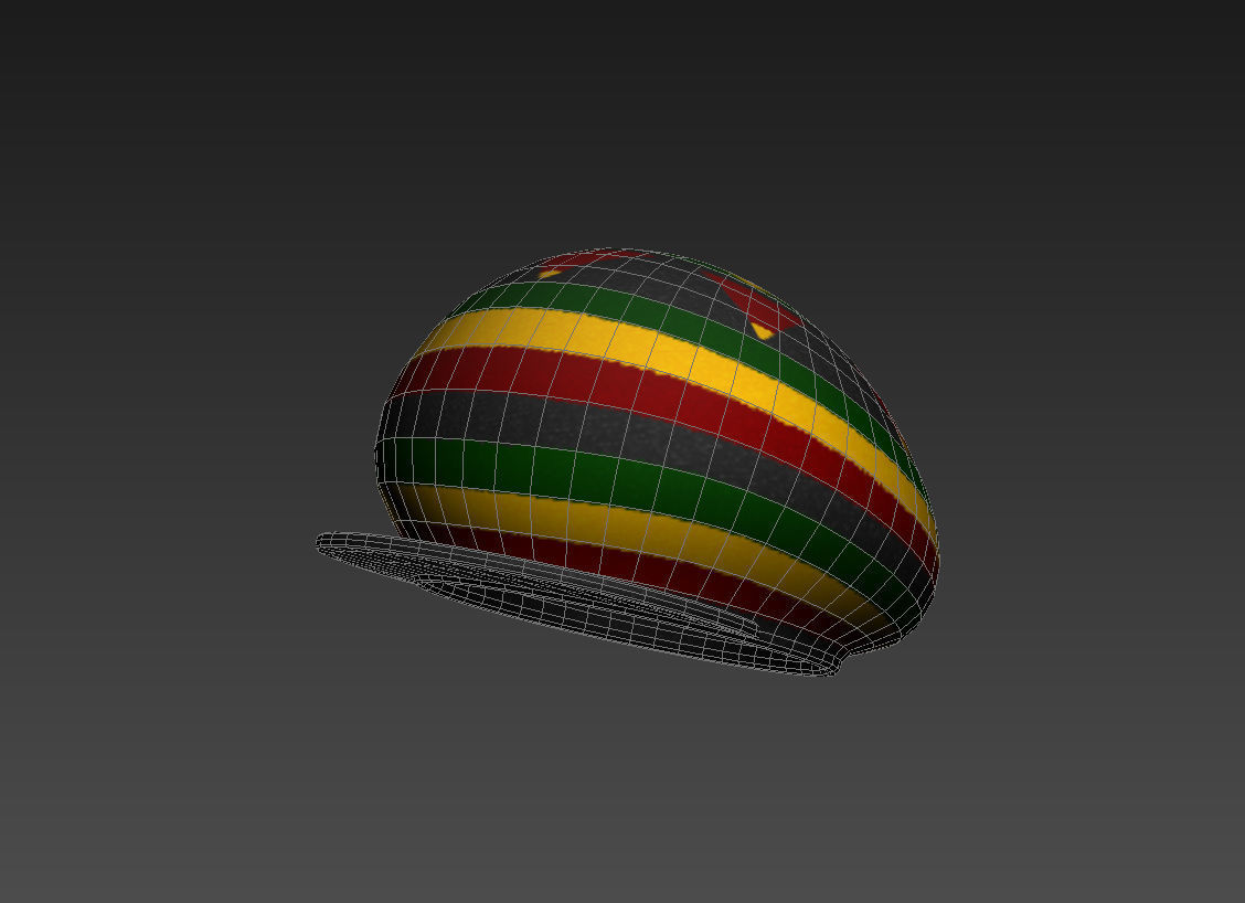 Reggae Cap 3D model_3
