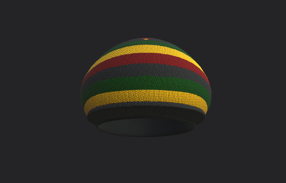 Reggae Cap 3D model_9