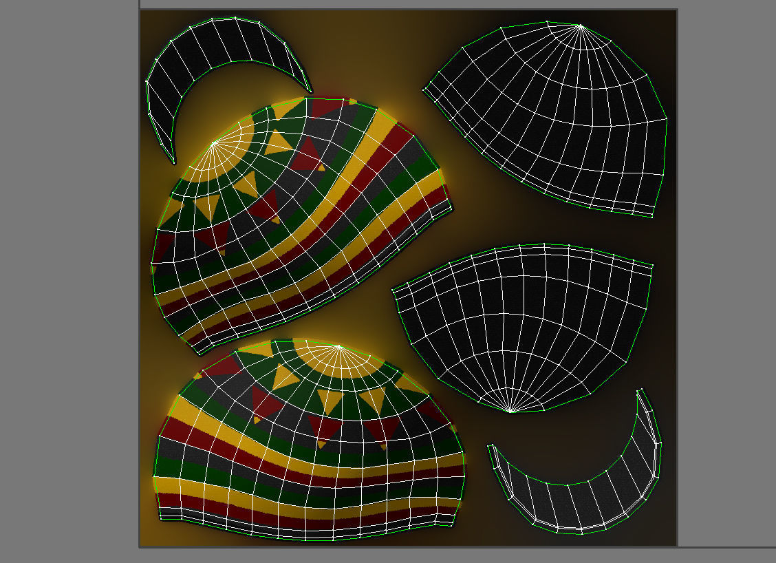 Reggae Cap 3D model_4