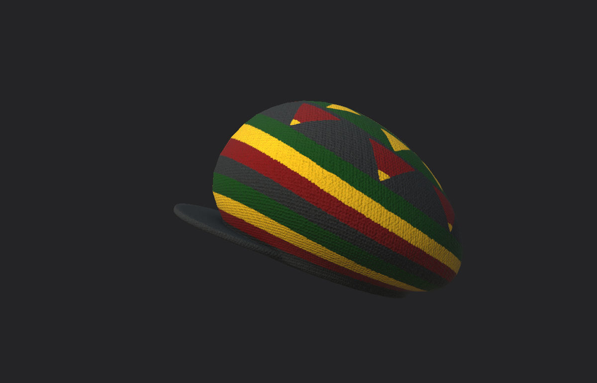 Reggae Cap 3D model_8