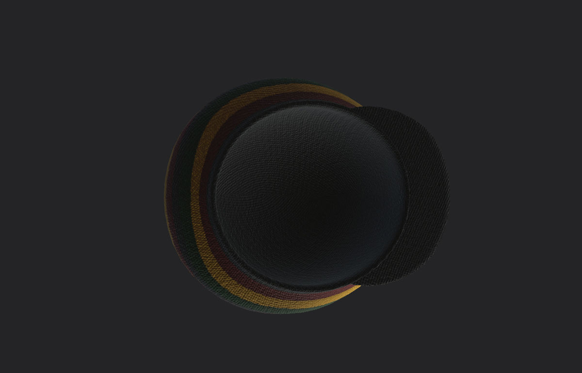 Reggae Cap 3D model_12
