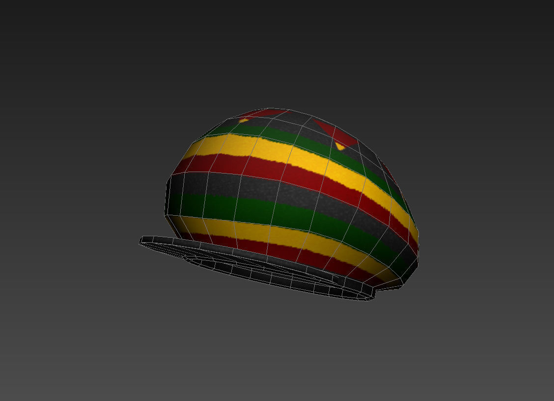 Reggae Cap 3D model_2