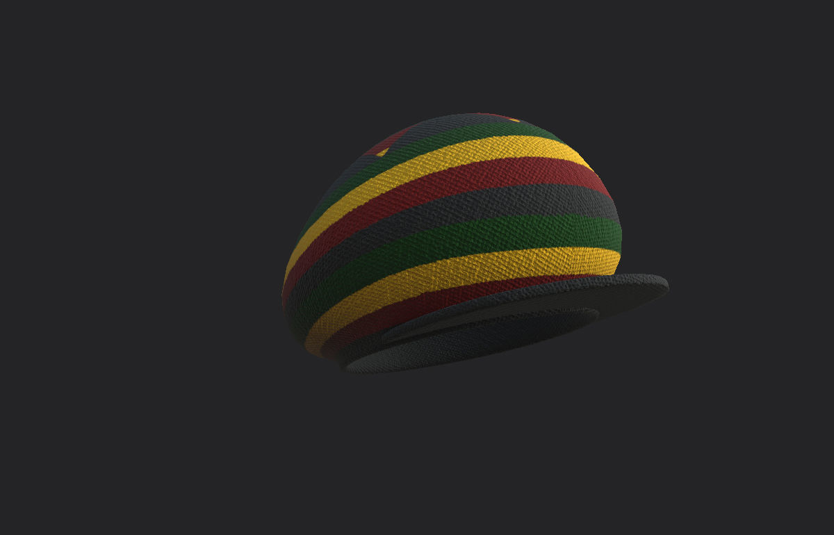 Reggae Cap 3D model_10