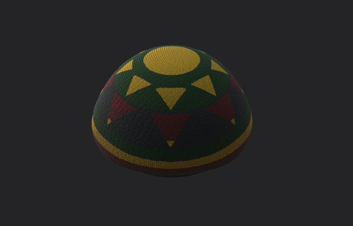 Reggae Cap 3D model_14