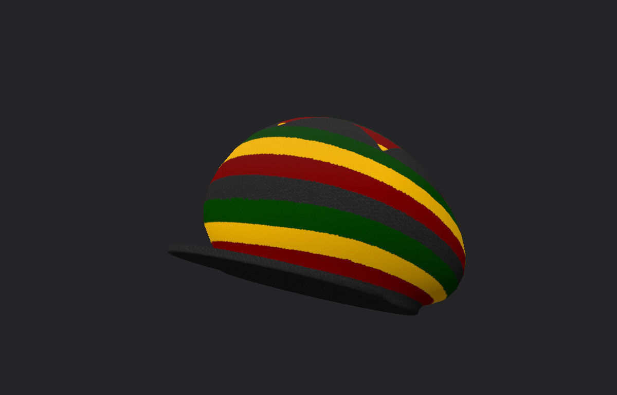 Reggae Cap 3D model_6