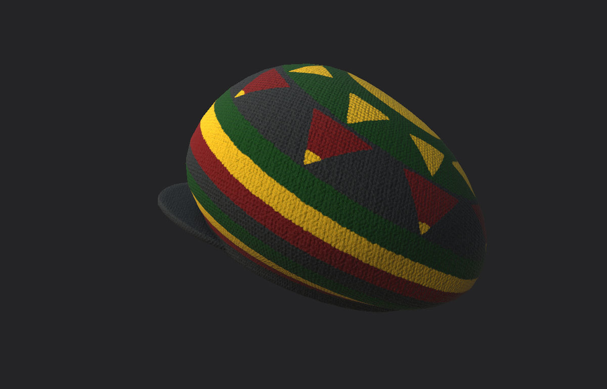 Reggae Cap 3D model_15