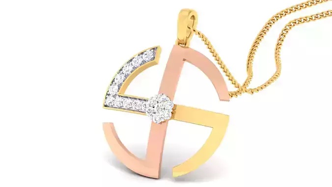 Women pendant-earrings set 3dm mgx render detail 3D print model