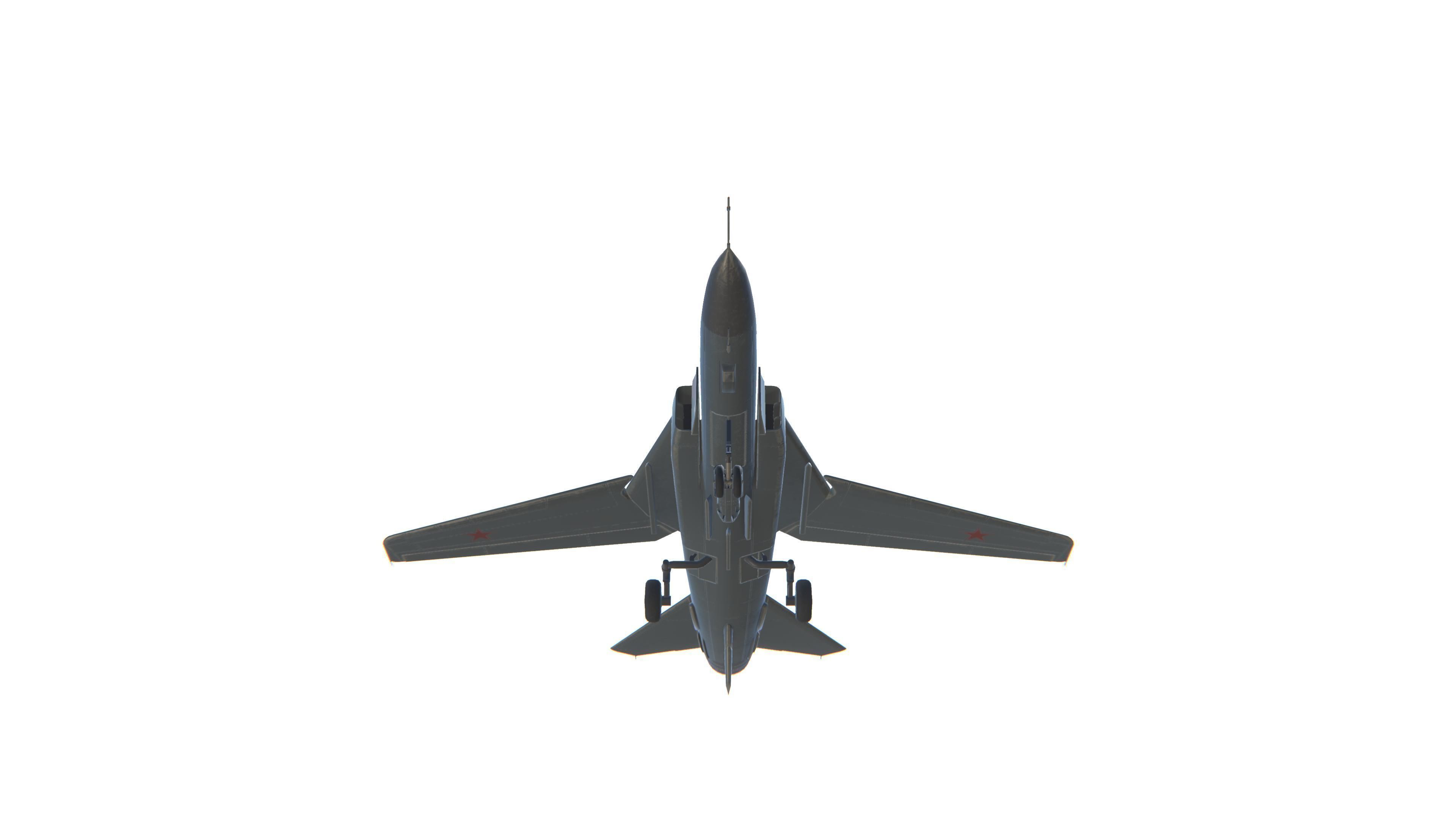 MIG-23 Flogger Jet Fighter Aircraft Low-poly 3D model_11
