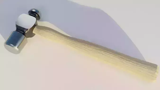 3D model of a conventional hammer