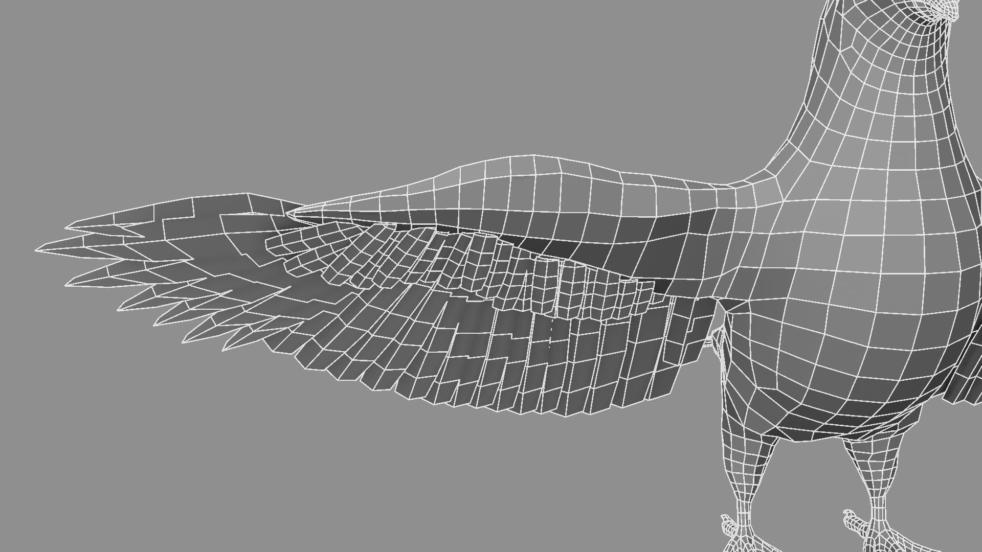 White Pigeon 3D model_31