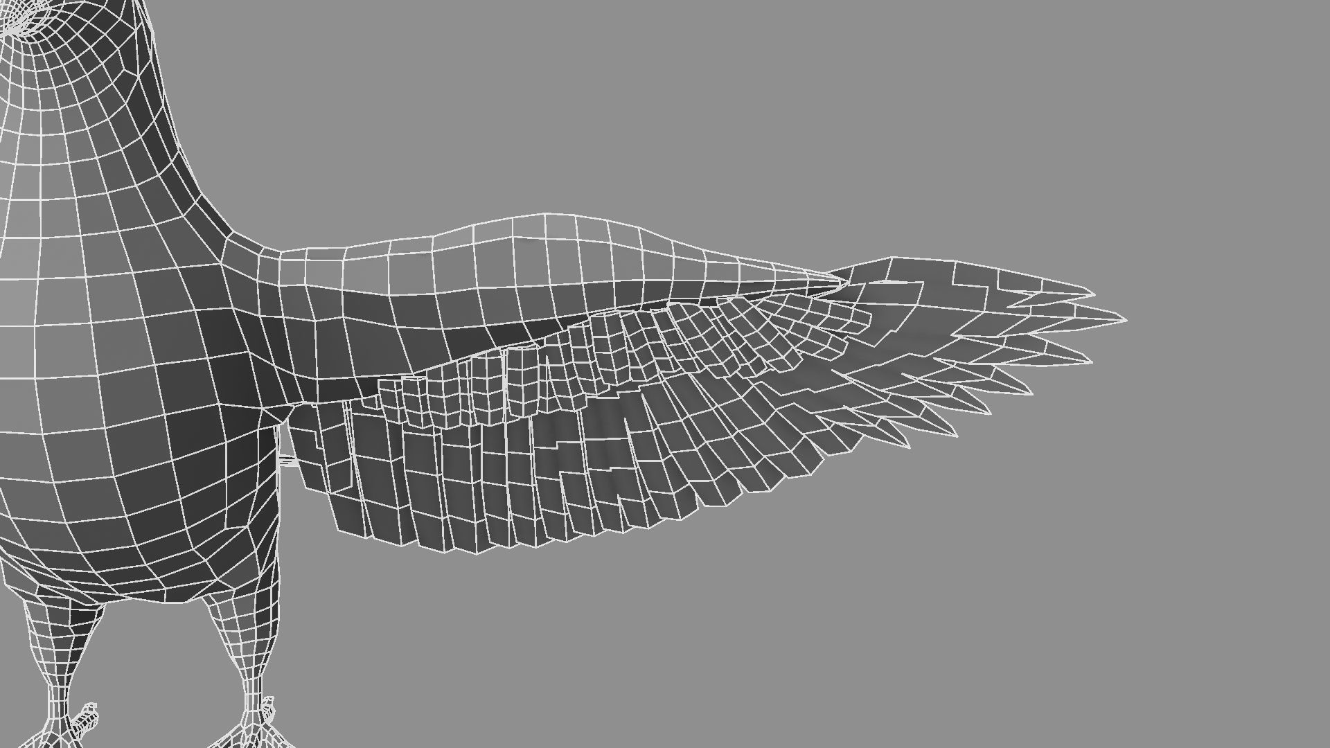 White Pigeon 3D model_23