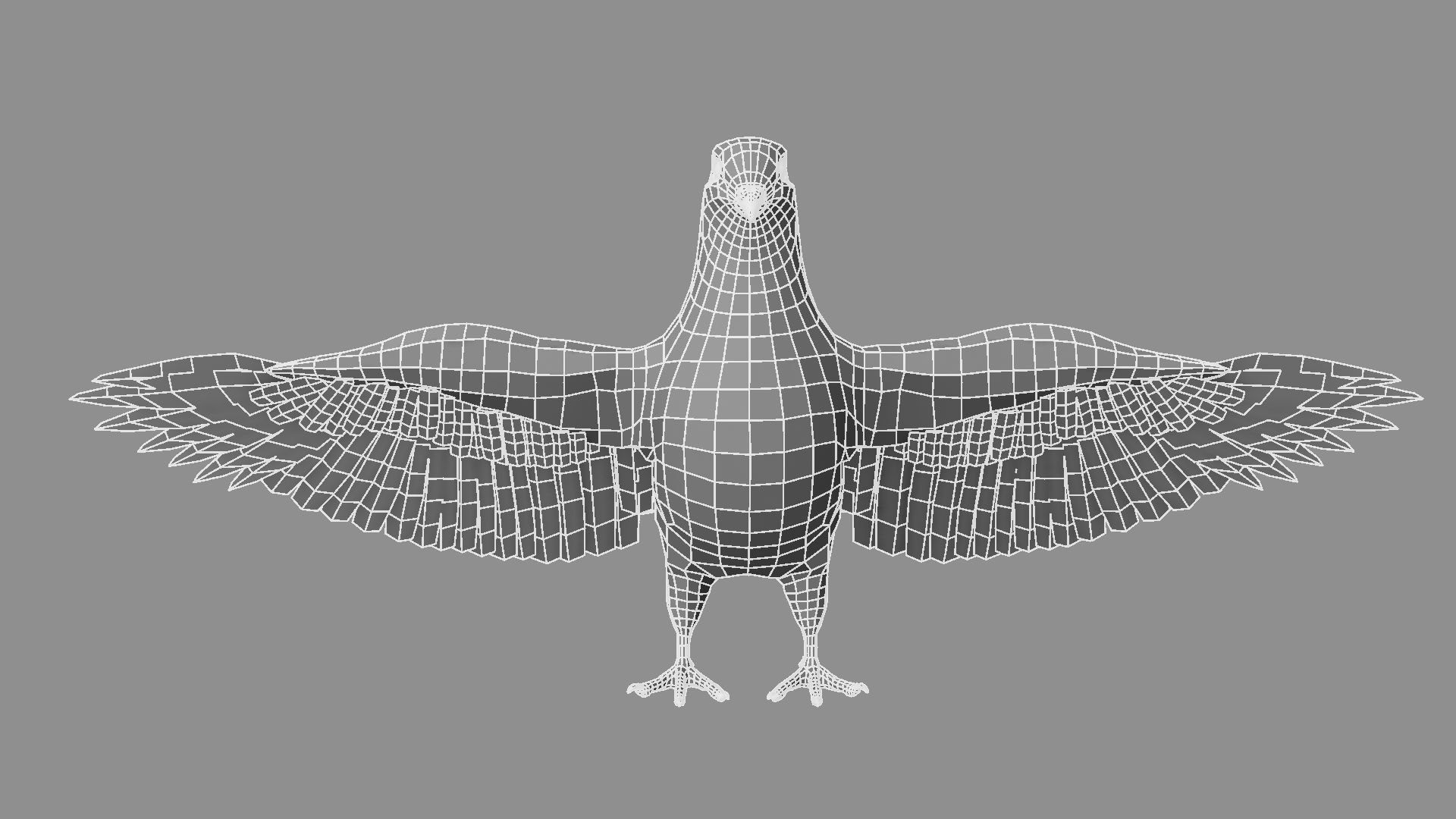 White Pigeon 3D model_29