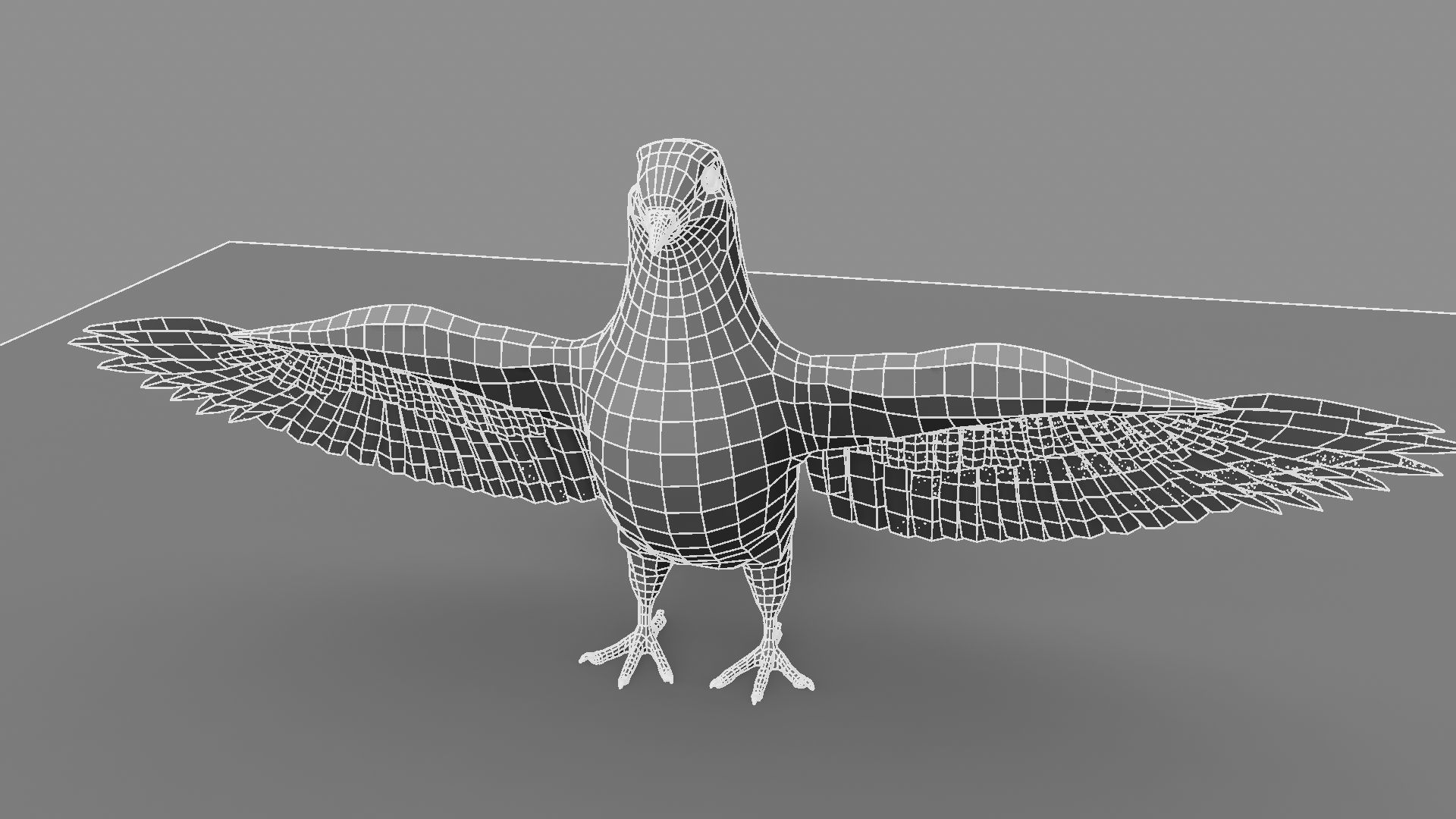 White Pigeon 3D model_7
