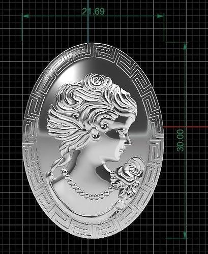 CAMEO PENDANT 3D print model