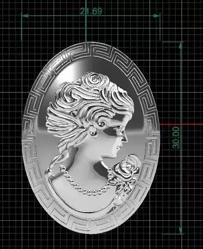 CAMEO PENDANT 3D print model
