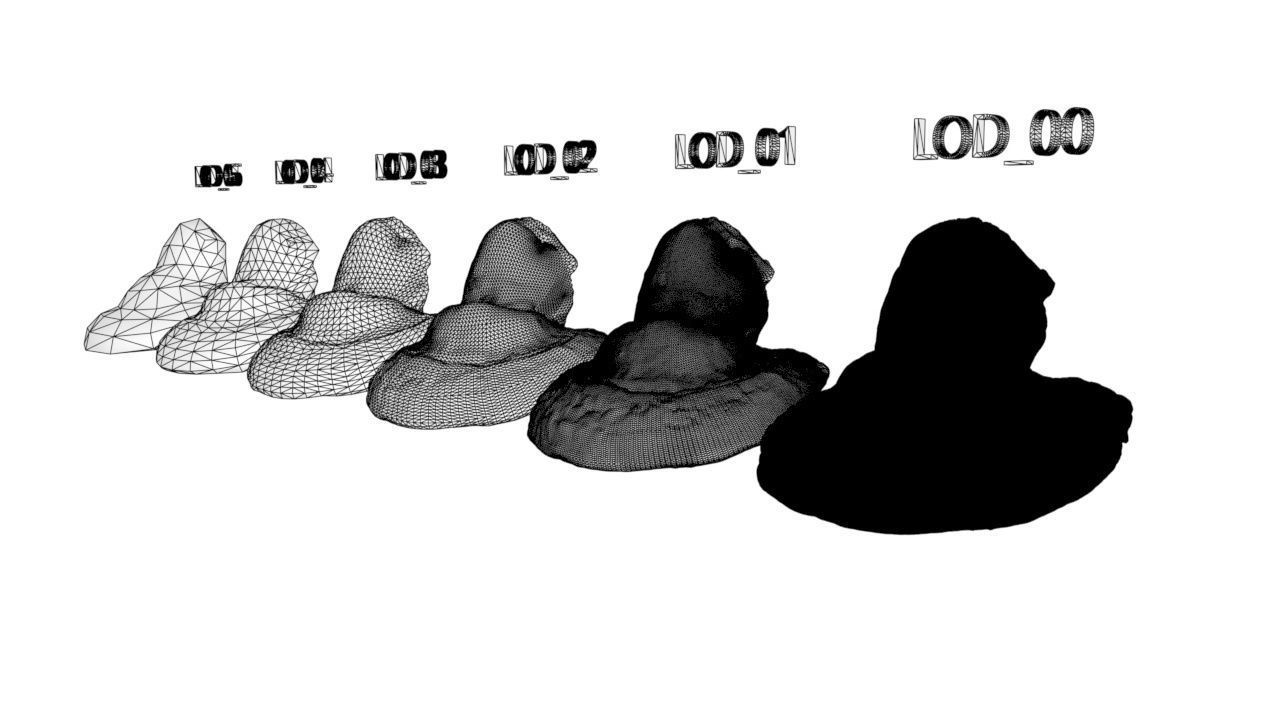 Forest Mushroom - Polypore - Ganoderma Low-poly 3D model_8