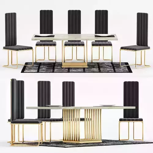 Willa Arlo Interiors Jayleen Dining Table 3D model