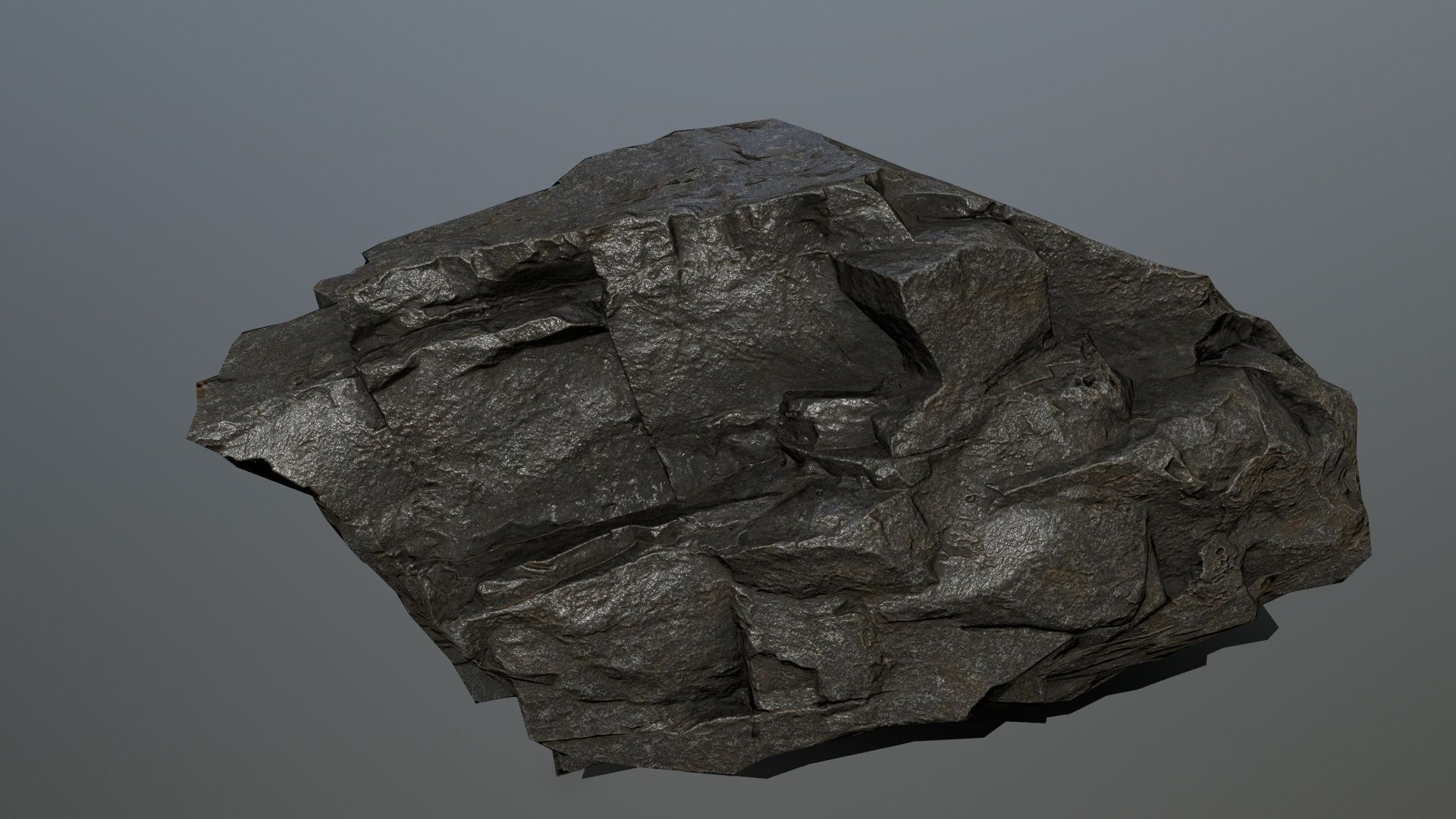 Rock set 2 Low-poly 3D model_11