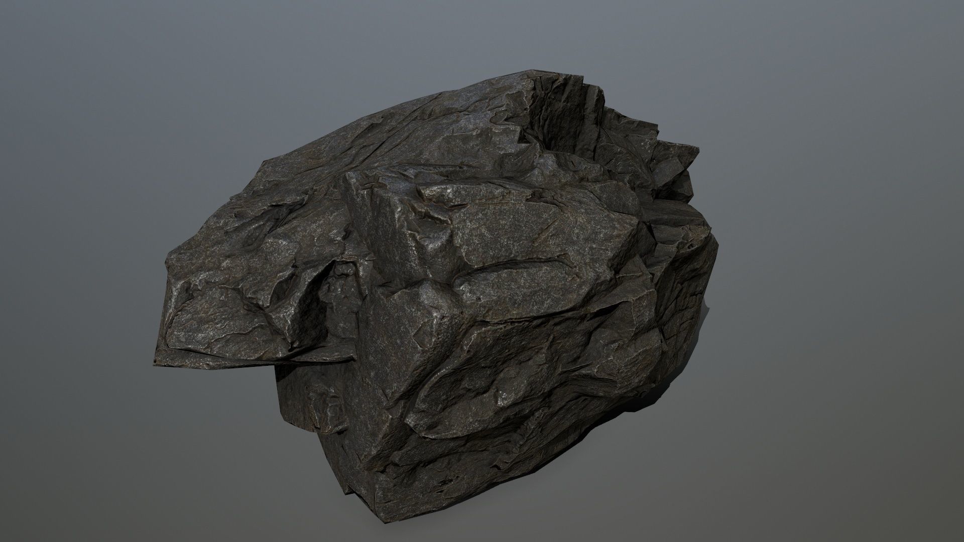 Rock set 2 Low-poly 3D model_14