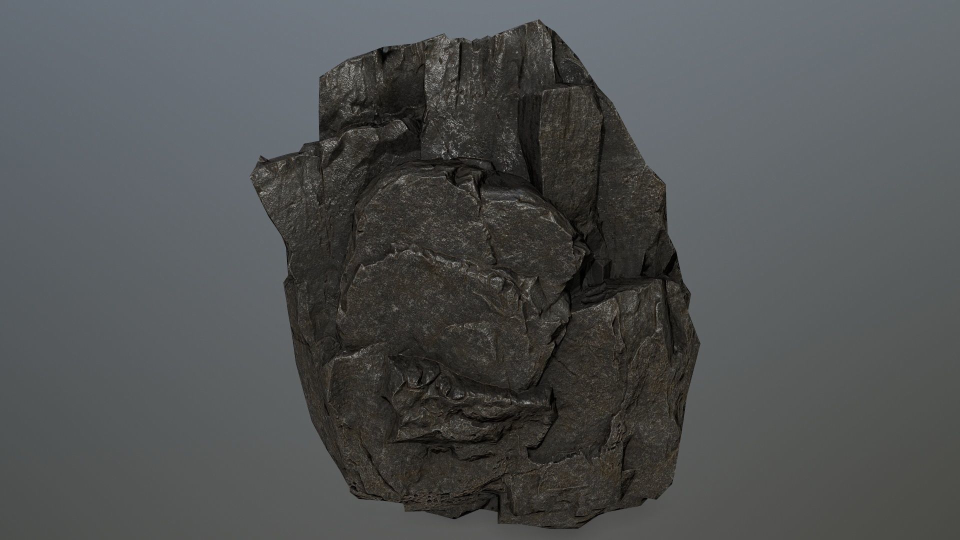 Rock set 2 Low-poly 3D model_8