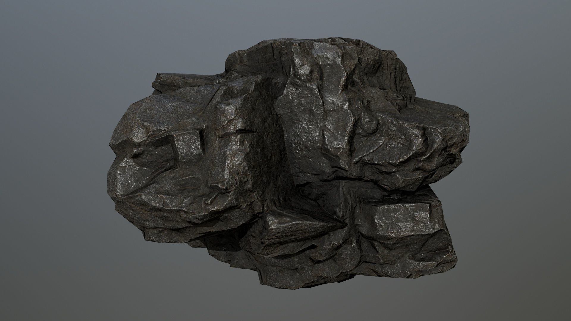 Rock set 2 Low-poly 3D model_5