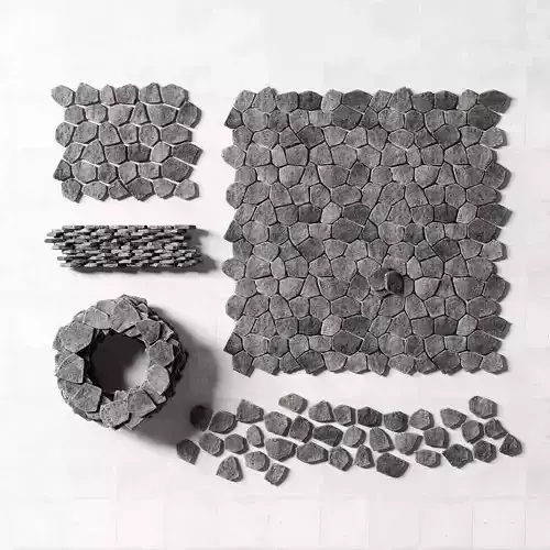 Rock stone for paving wall road flower bed