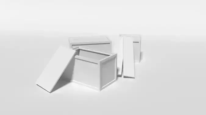 Low Poly Boxes three