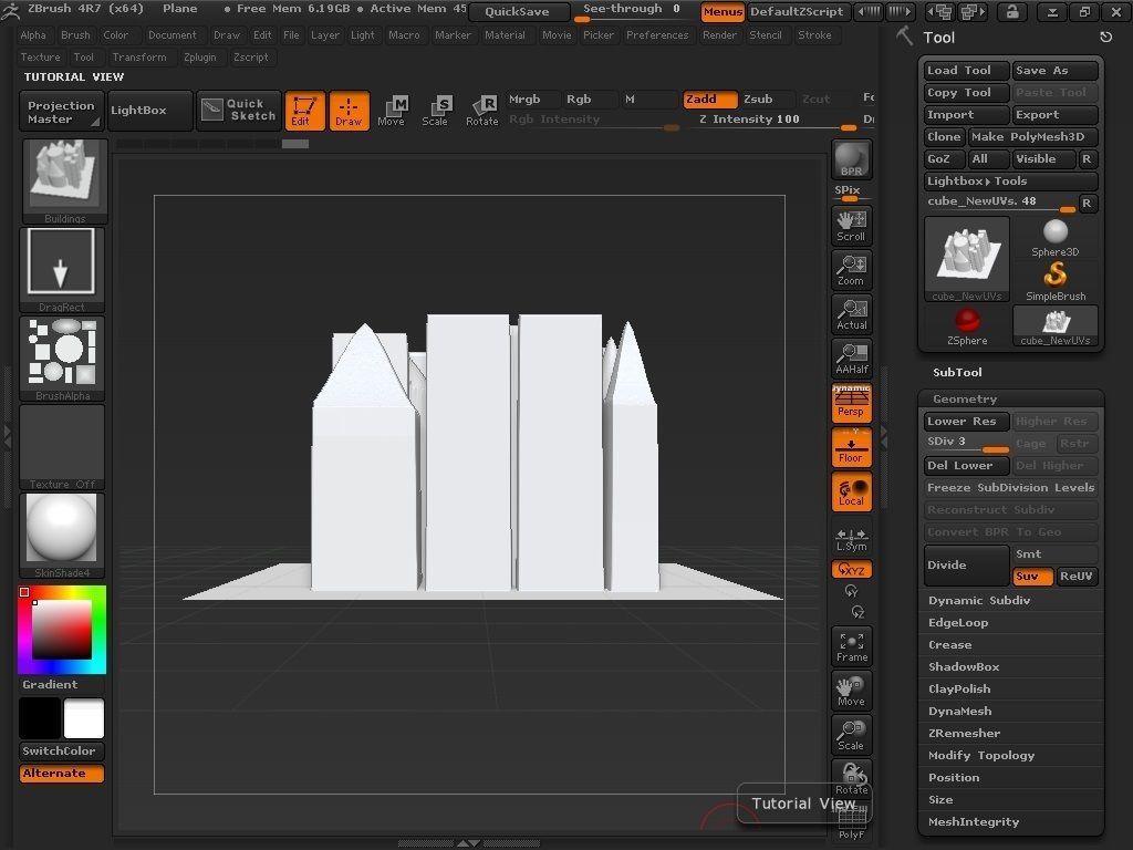 Buildings Brush 3D model_22