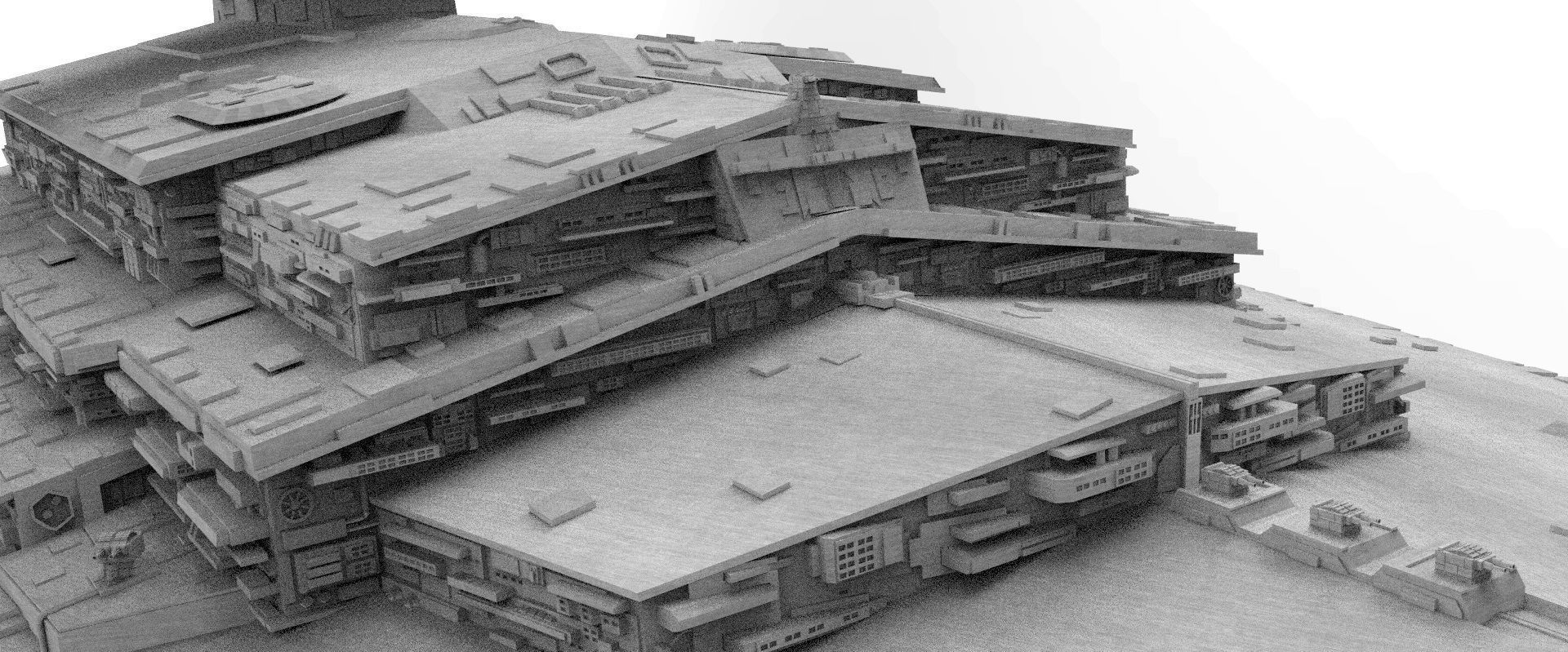 Imperial Star Destroyer I and II Star Wars - High Details Level 3D model_24